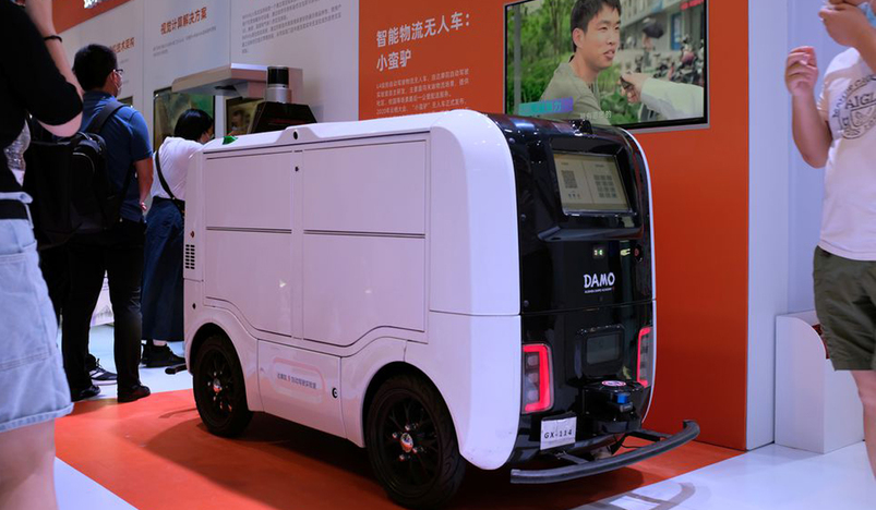 An autonomous delivery vehicle by Damo